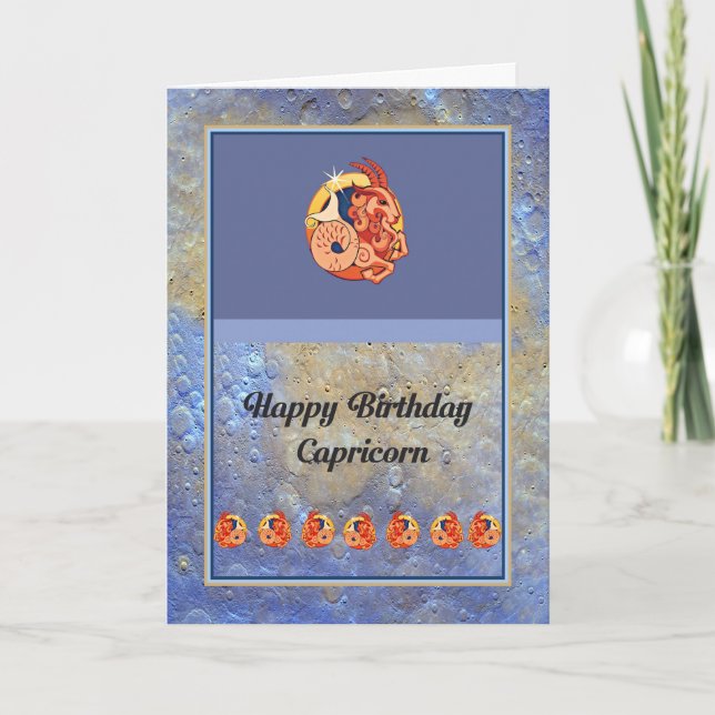 Carte d'anniversaire pour Zodiac Capricorn (Devant)