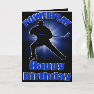 Carte d'anniversaire Powerplay Hockey