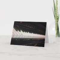 Carte d'anniversaire "Pratiquez votre piano!"