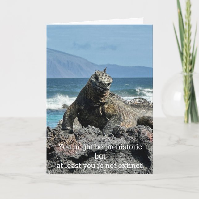 Carte d'anniversaire préhistorique (Devant)