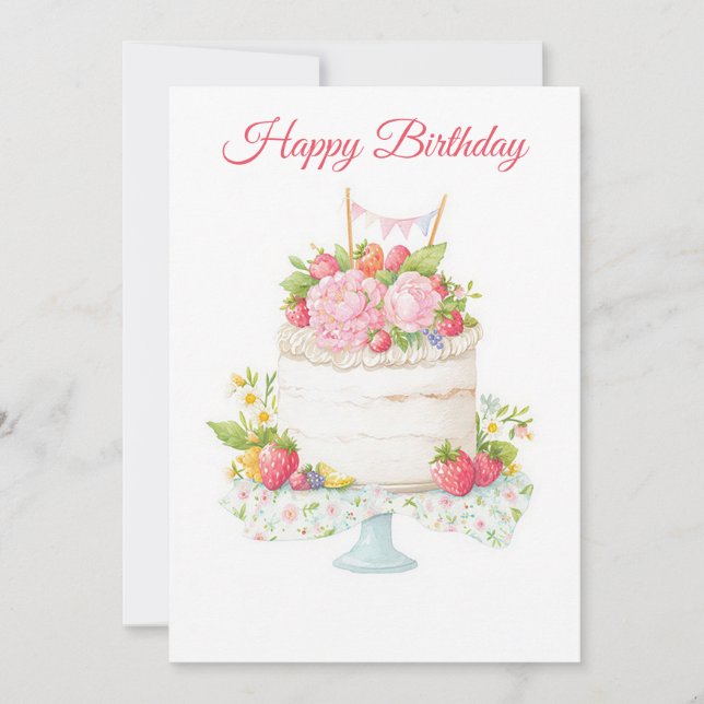 Carte d'anniversaire professionnelle personnalisée (Devant)