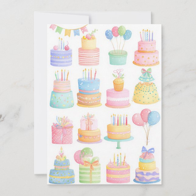 Carte d'anniversaire professionnelle personnalisée (Devant)