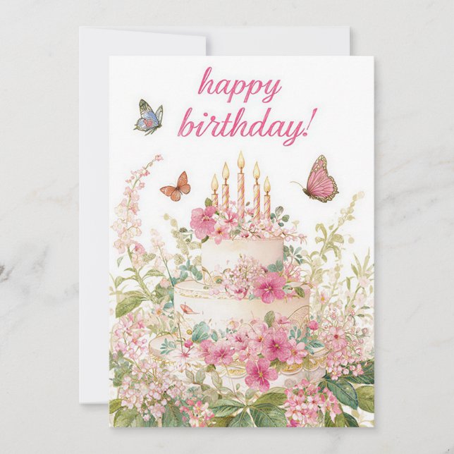 Carte d'anniversaire professionnelle personnalisée (Devant)