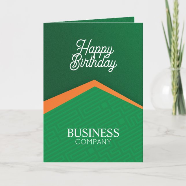 Carte d'anniversaire professionnelle pour entrepri (Devant)