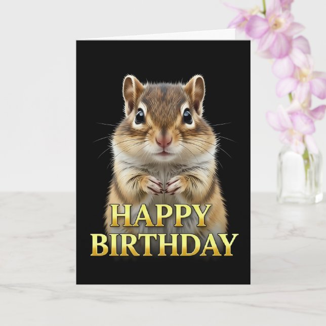 CARTE D'ANNIVERSAIRE PUCEAU EN GROS PLAN GRAS (Orchidée)