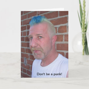 Carte d'anniversaire Punk