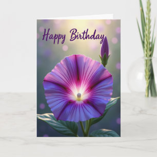 Carte d'anniversaire Purple Bloom