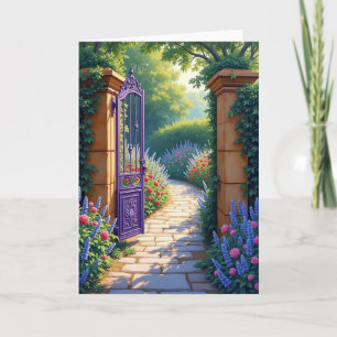 Carte d'anniversaire Purple Gate
