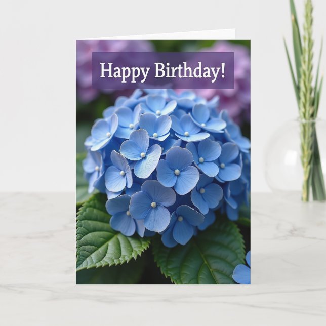 Carte d'anniversaire Purple Haze (Devant)
