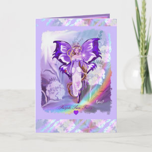 Carte d'anniversaire Purple Sun Fairy