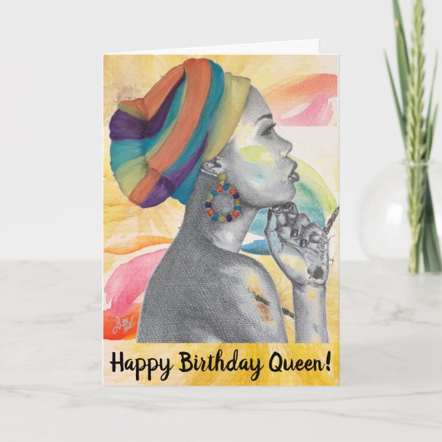 Carte d'anniversaire Queen Confiance (Devant)