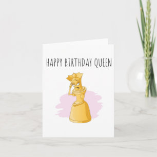 Carte d'anniversaire Queen Elegant