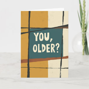 Carte d'anniversaire Question Âge