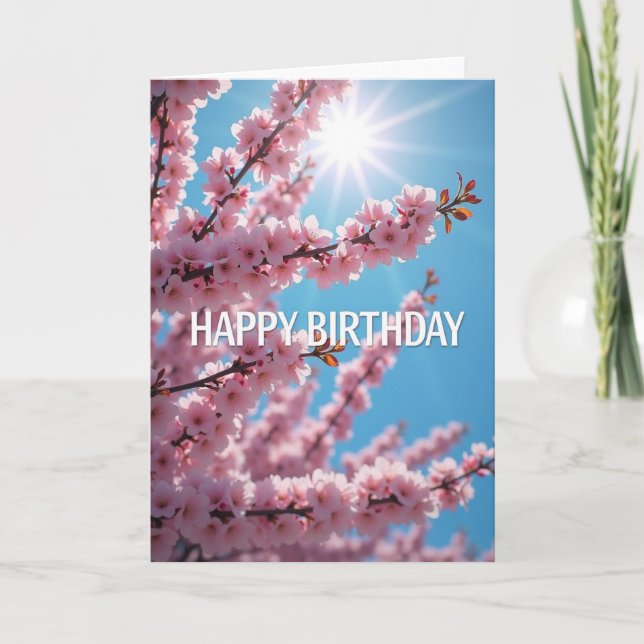 Carte d'anniversaire Radiant Spring (Devant)