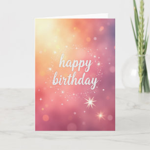 Carte d'anniversaire Radiant Stardust