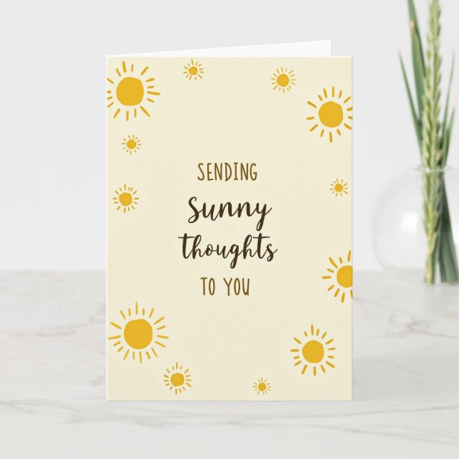 Carte d'anniversaire Radiant Sunshine (Devant)