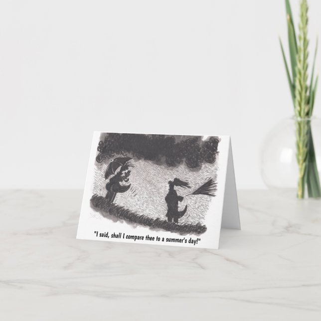 Carte d'anniversaire Rainy Summer's Day (Devant)