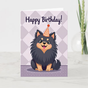 Carte d'anniversaire rayée pour faire la fête