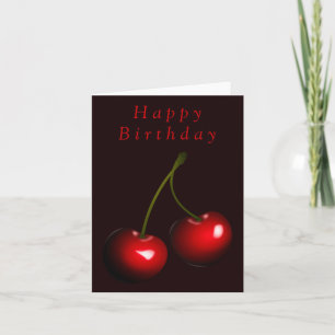 Carte d'anniversaire Red Cherry