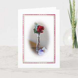 Carte d'anniversaire Red Rose