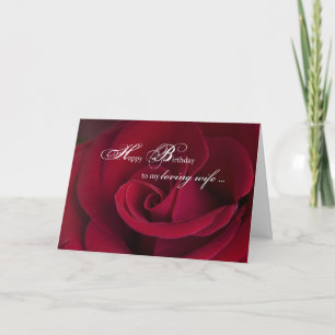 Carte d'anniversaire Red Roses pour femme amoureus