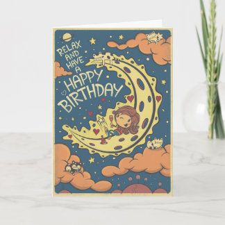 Carte d'anniversaire Relaxation