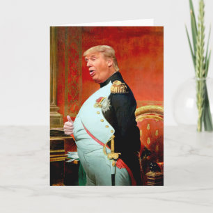 Carte d'anniversaire remise par Trump