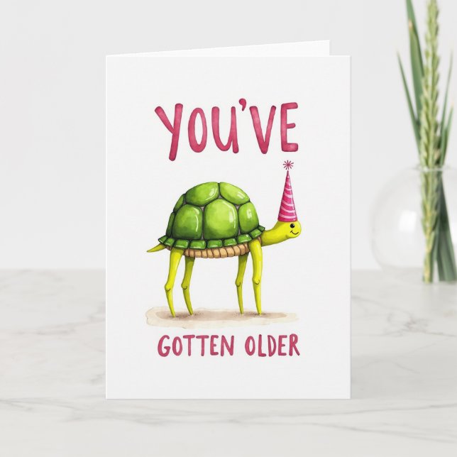 Carte d'anniversaire Reptile Vert (Devant)