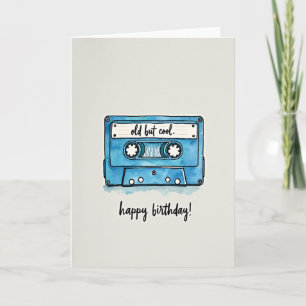 Carte d'anniversaire Rétro Cassette