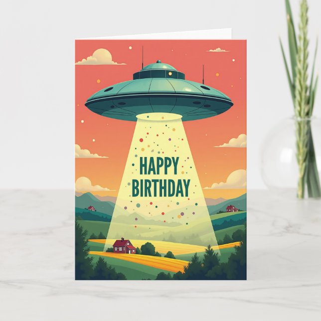 Carte d'anniversaire Retro Craft (Devant)