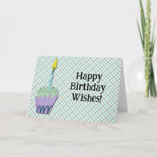Carte d'anniversaire Retro Cupcake Art