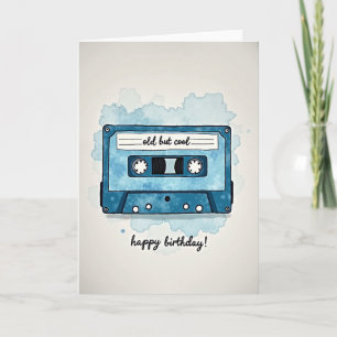 Carte d'anniversaire rétro douce