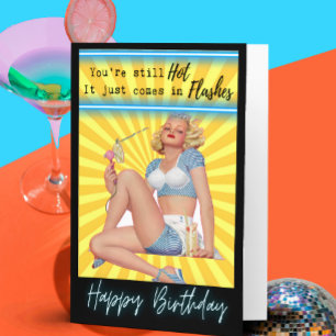 Carte d'anniversaire rétro drôle Meilleure amie-Sa