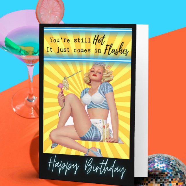 Carte d'anniversaire rétro drôle Meilleure amie-Sa (Créateur téléchargé)
