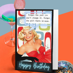 Carte d'anniversaire rétro drôle Meilleure amie-Sa