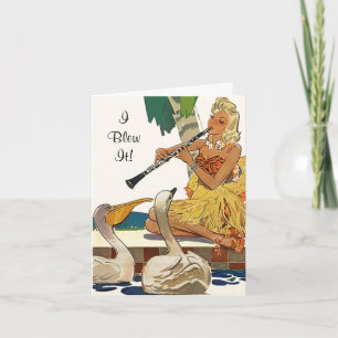 Carte d'anniversaire rétrogradé Oops Cartes d'anni