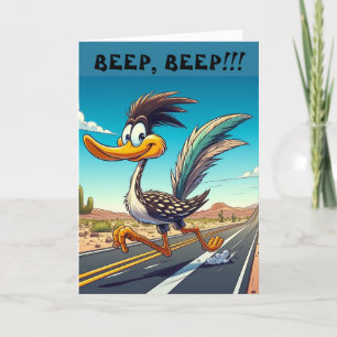 CARTE D'ANNIVERSAIRE ROAD RUNNER