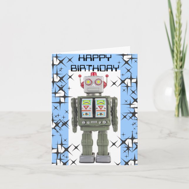 Carte d'anniversaire RoBoT (Devant)