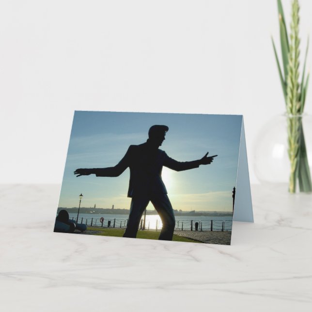 CARTE D'ANNIVERSAIRE ROCKIN' ROLLER 1950 (Devant)