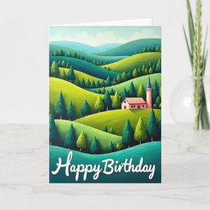 Carte d'anniversaire Rolling Hills