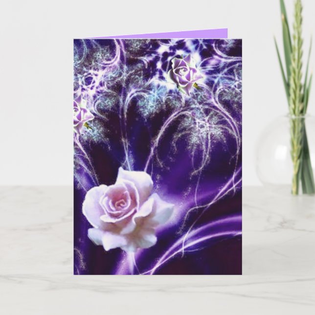 Carte d'anniversaire romantique (Devant)