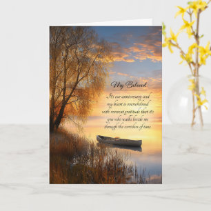 Carte d'anniversaire romantique lever de soleil su