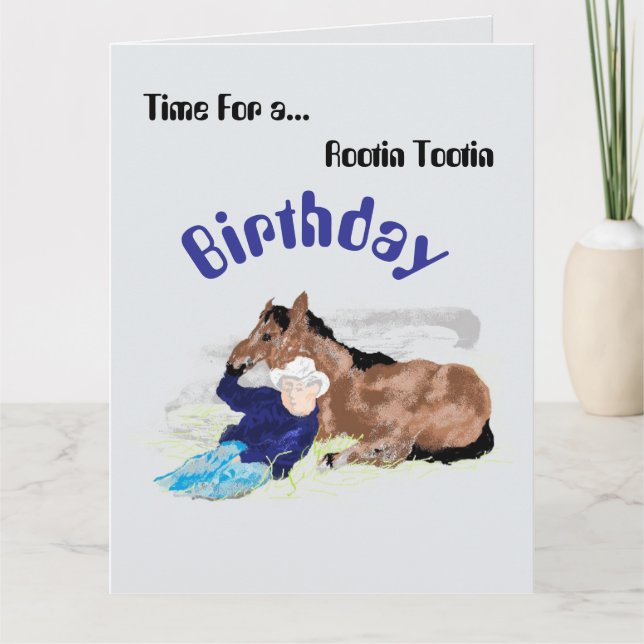 Carte d'anniversaire : Rootin Tootin (Devant)
