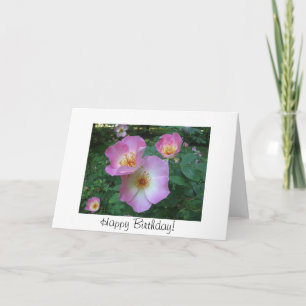 Carte d'anniversaire rose