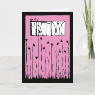 Carte d'anniversaire rose