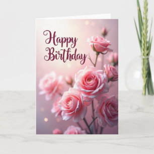 Carte d'anniversaire Rose de rêve