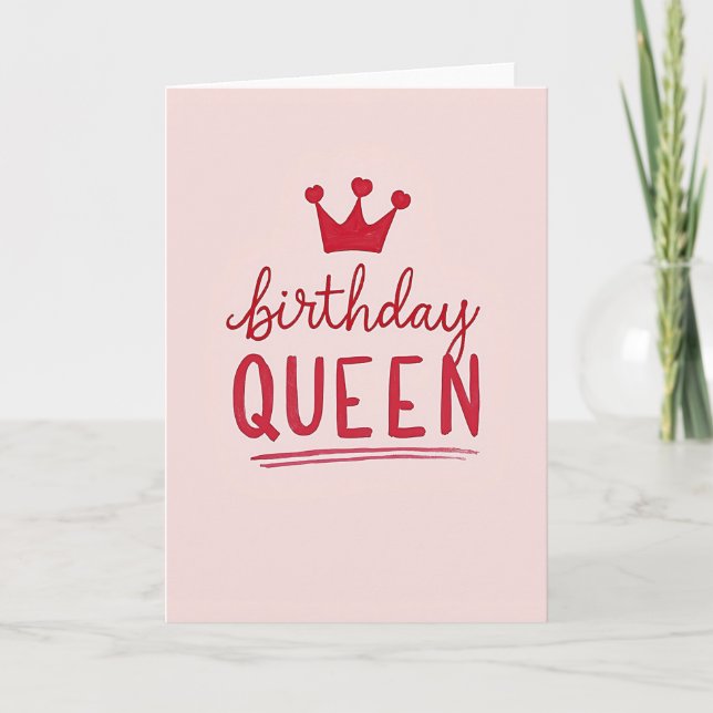 Carte d'anniversaire Rose Royale (Devant)