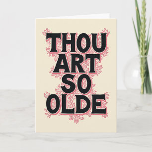 Carte d'anniversaire Rose Vintage