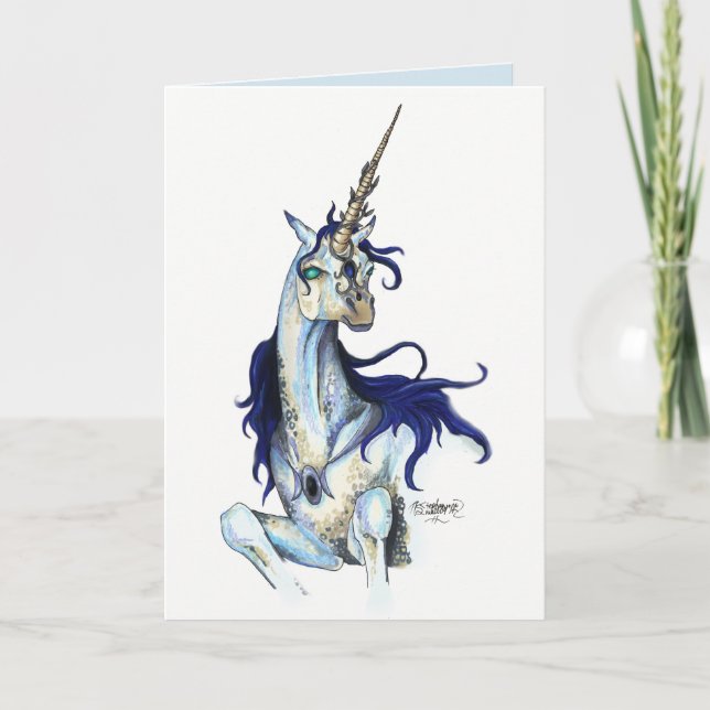 Carte d'anniversaire Royal Unicorn (Devant)