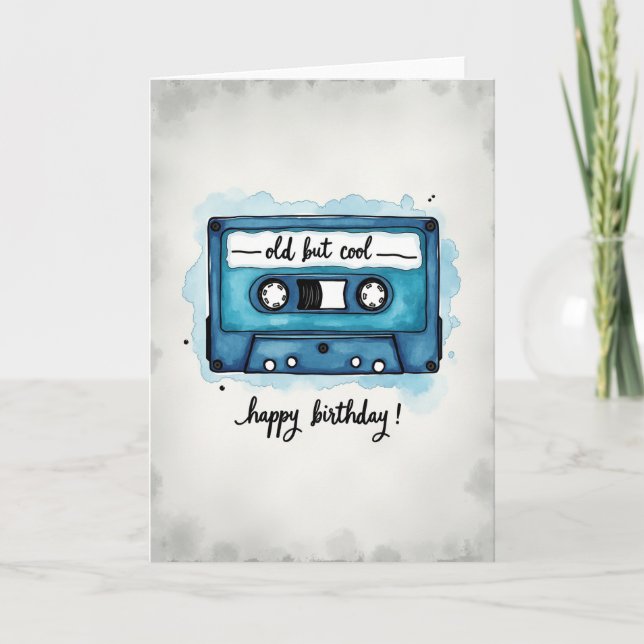 Carte d'anniversaire Ruban Aquarelle (Devant)